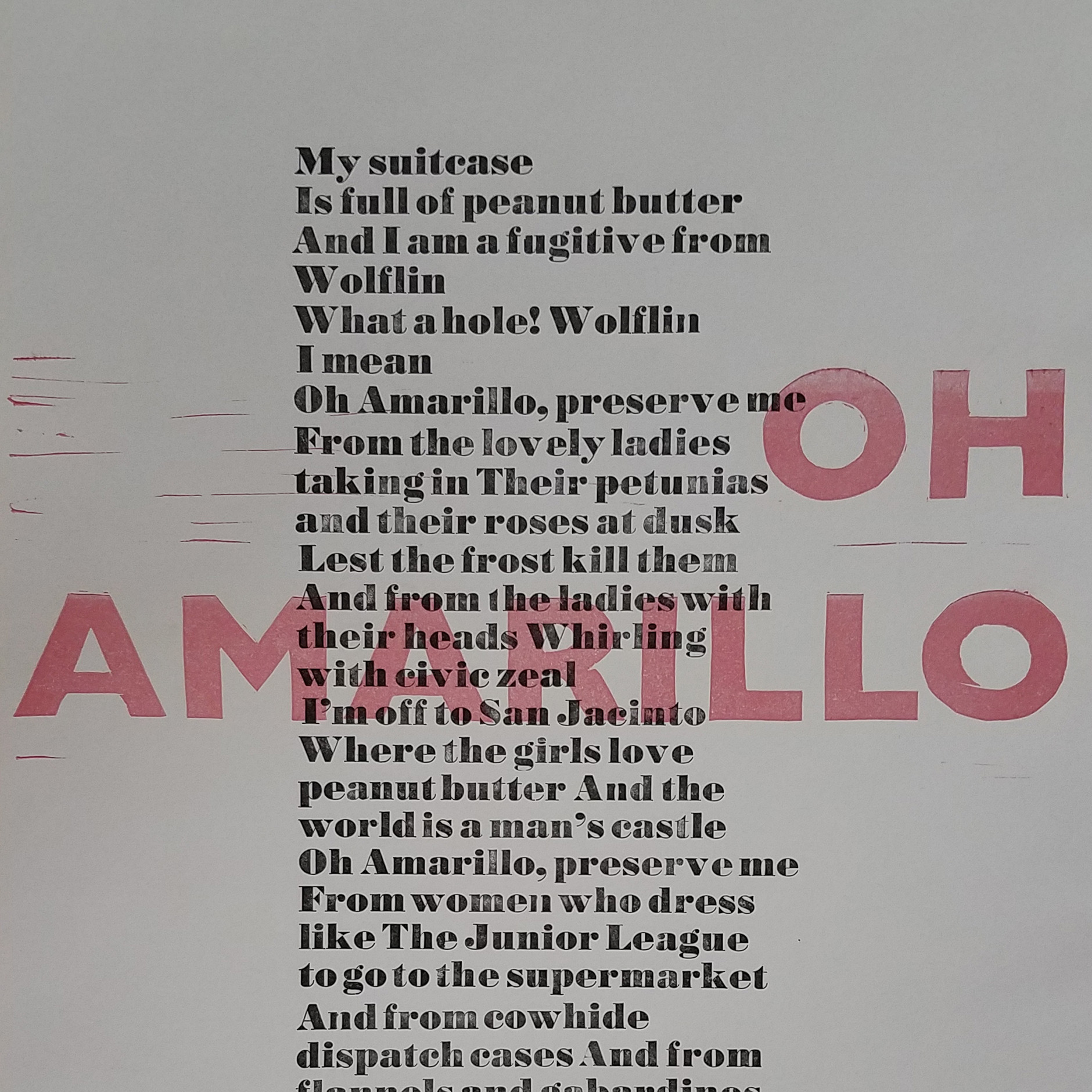 Anonymous text, Bodoni type